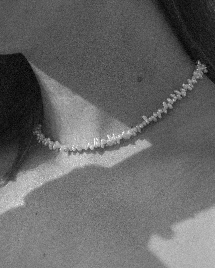 Coral pearl necklace