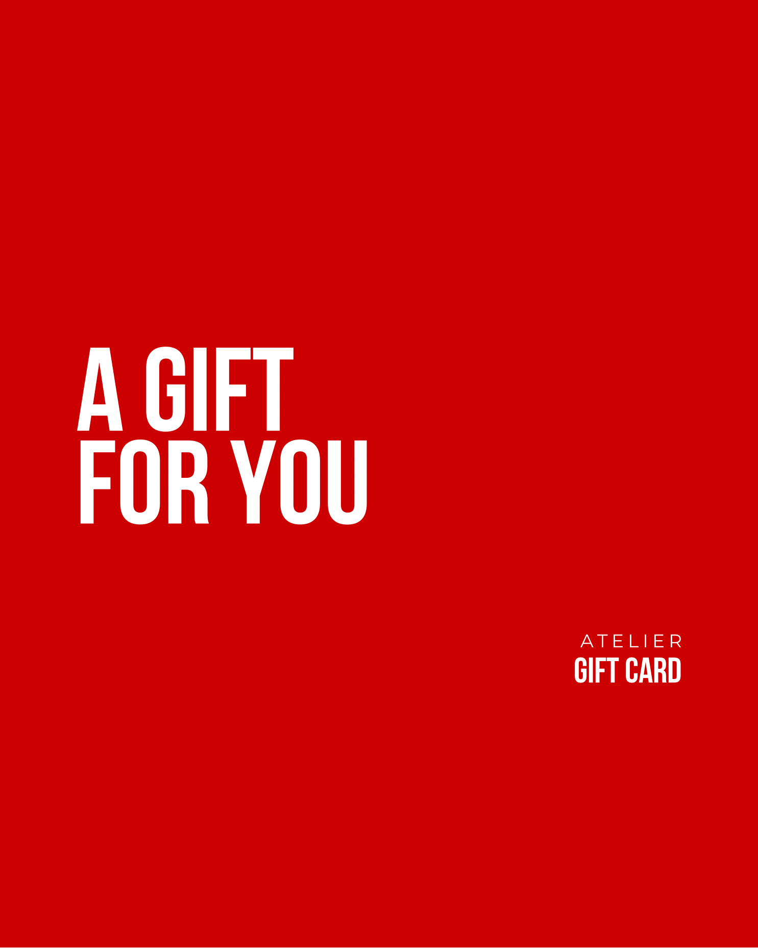 Atelier Gift Card