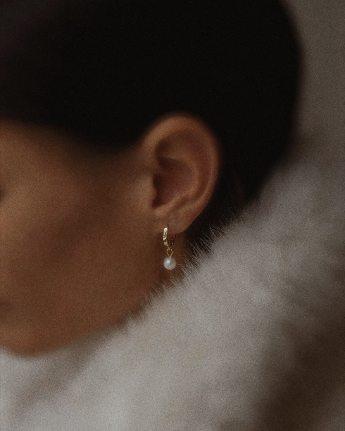 Ronde Mini pearl earrings