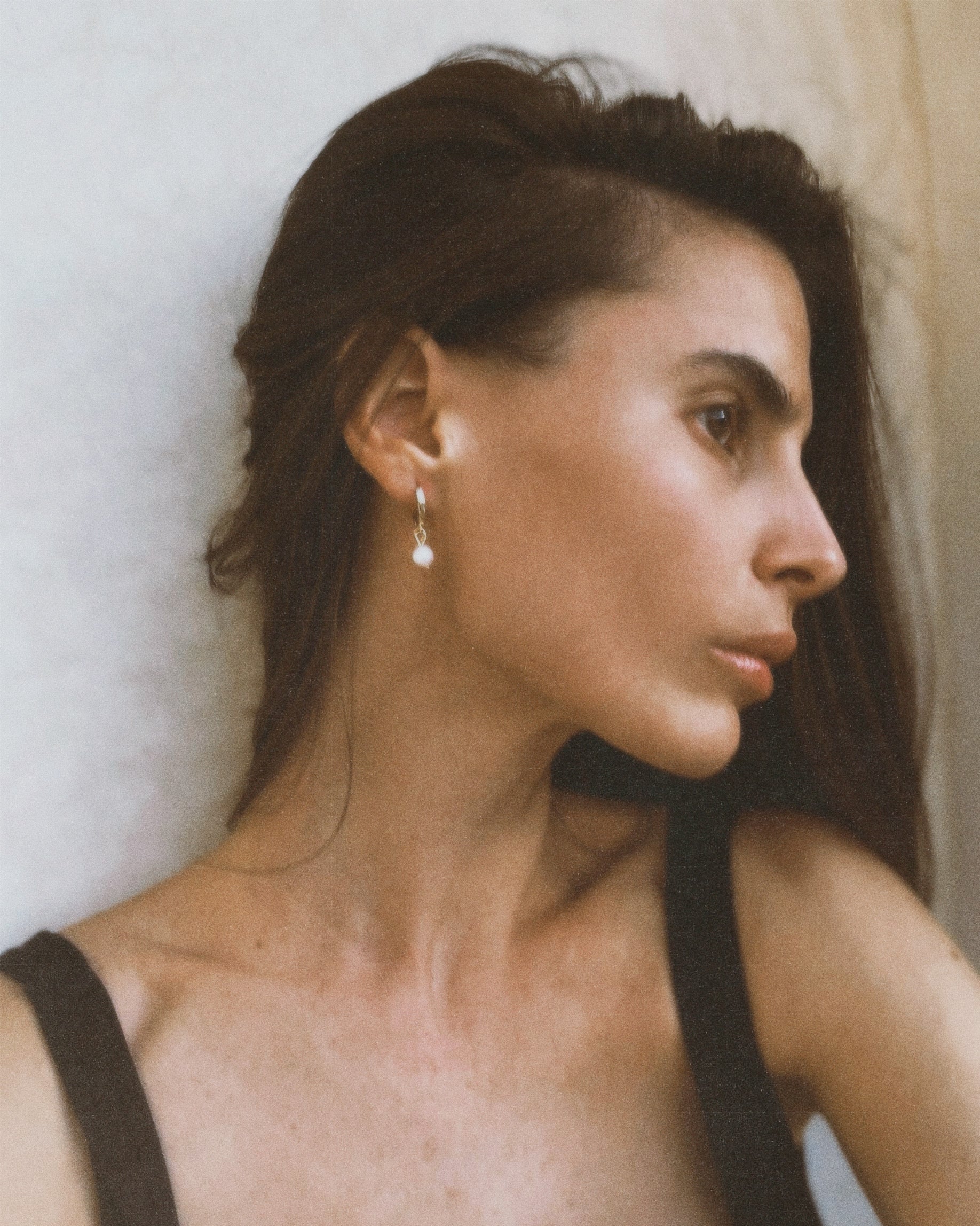 Ronde Mini pearl earrings