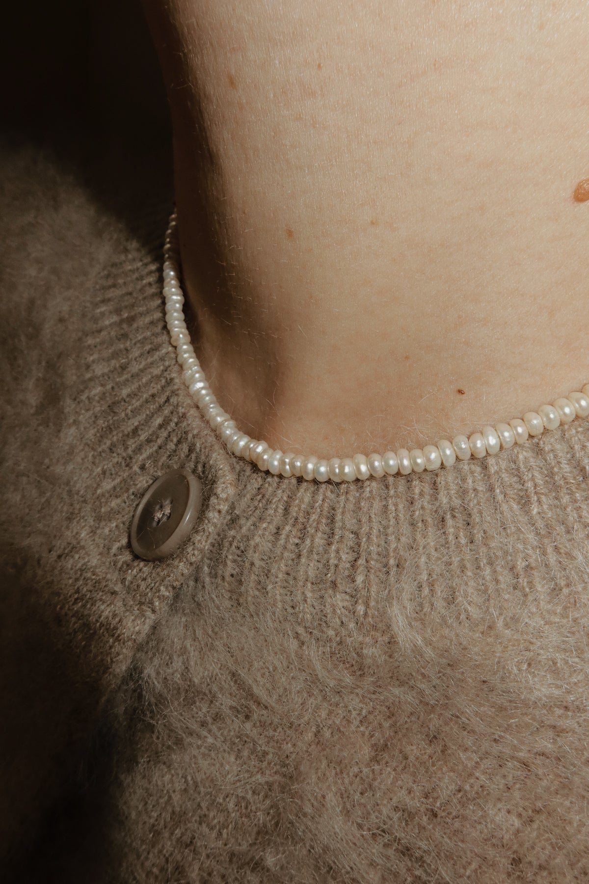 Sparkle pearl necklace
