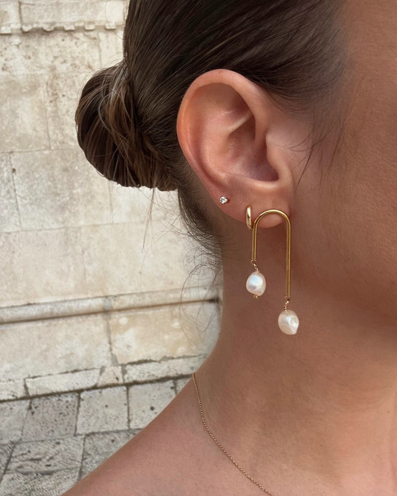 Jolie pearl earrings