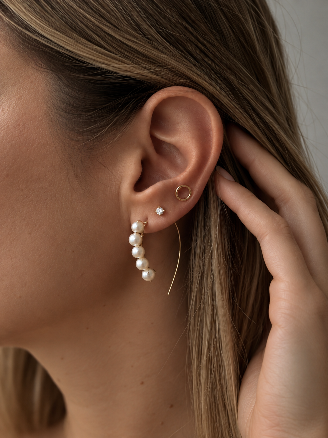 Mezzo pearl earrings
