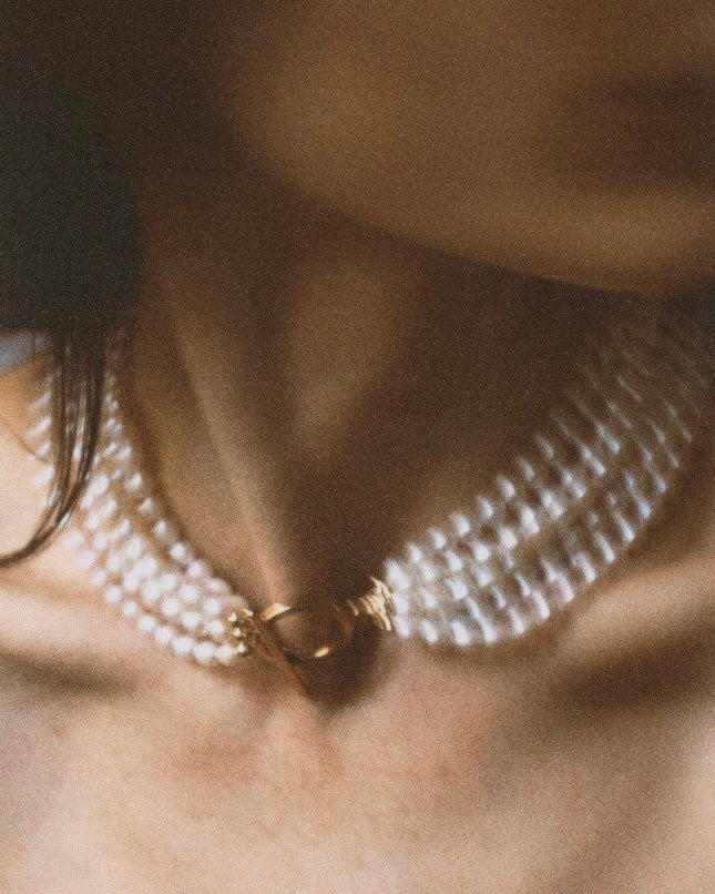 Seven Rows pearl necklace