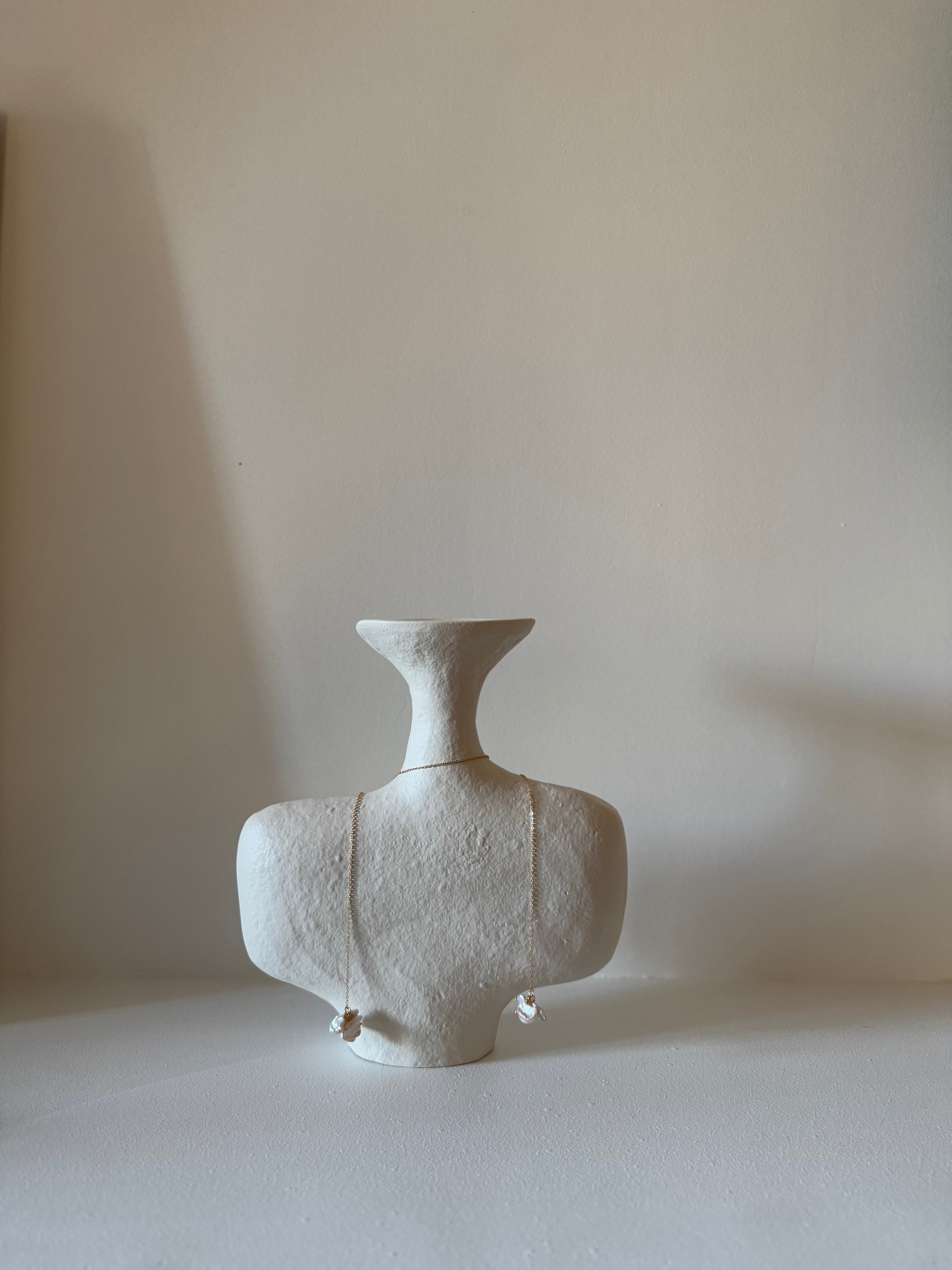 Wrap Petals pearl necklace