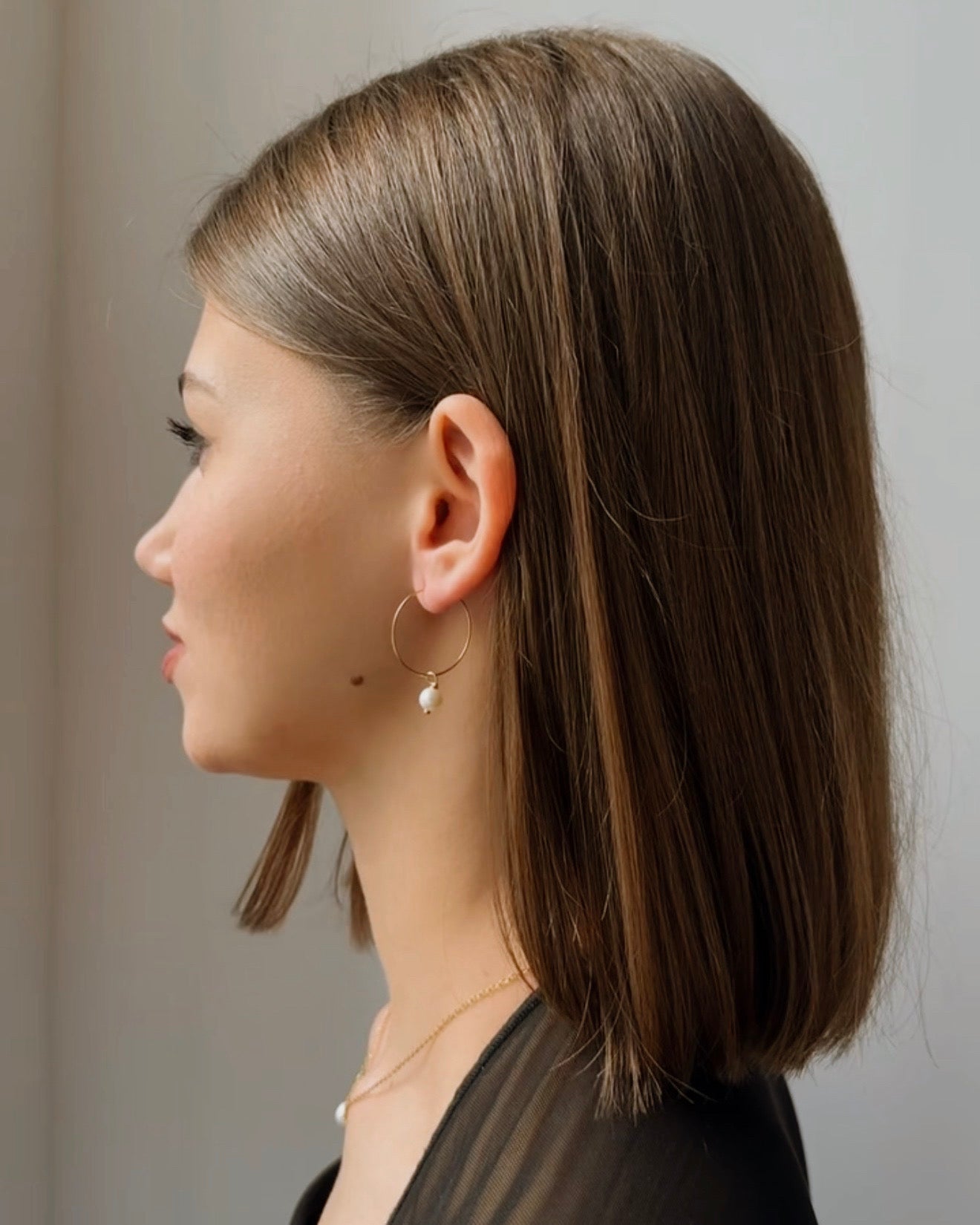 Petite pearl earrings