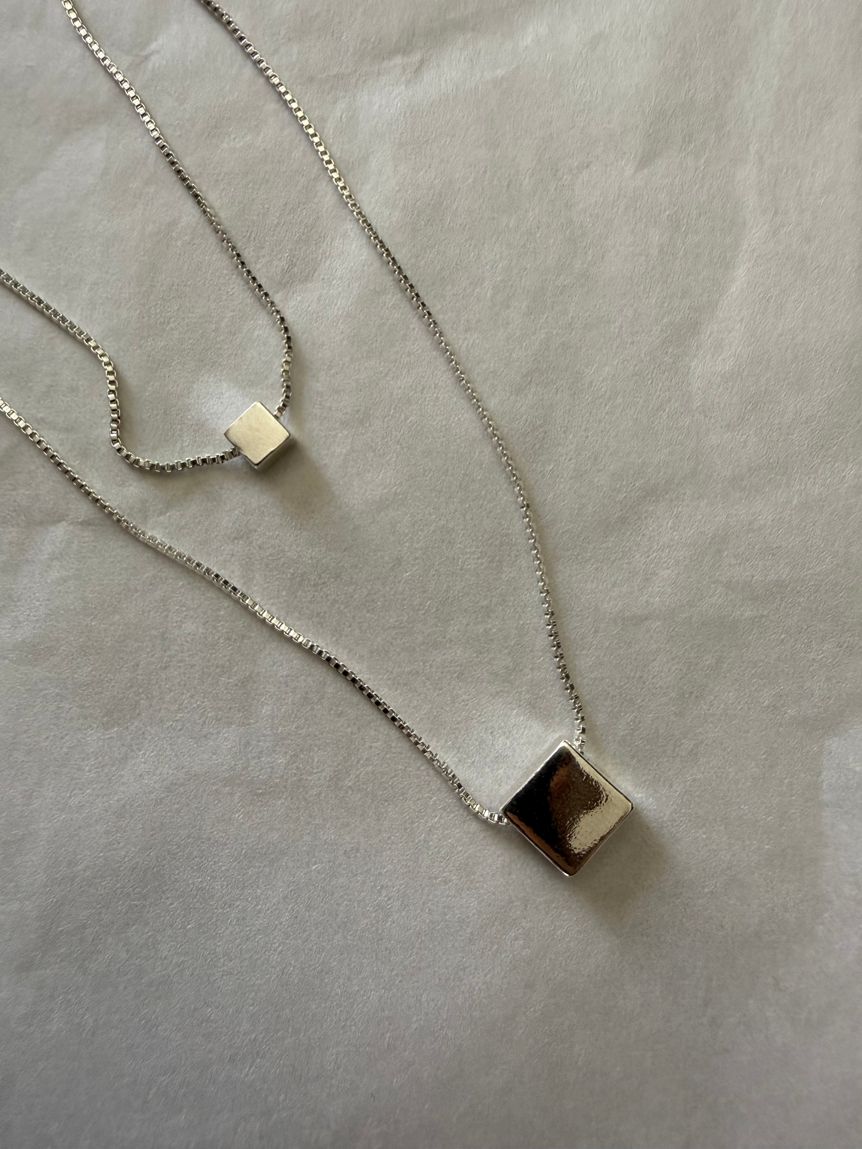 Double Square necklace