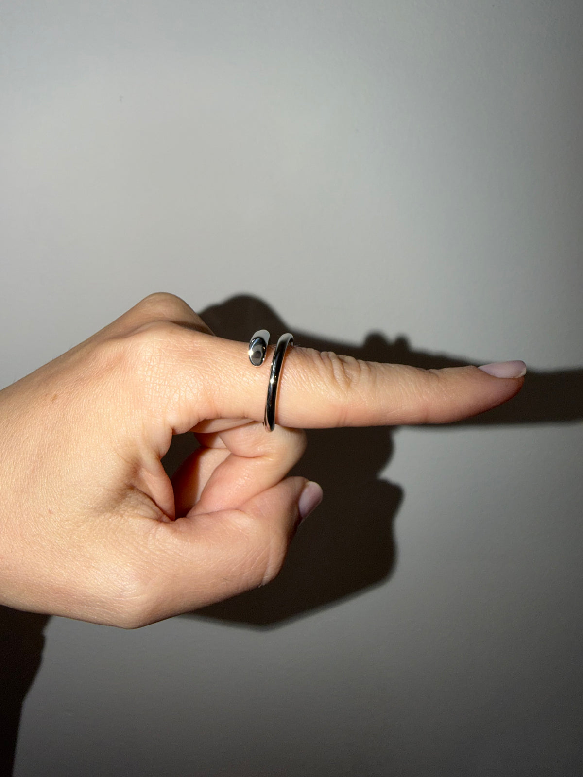 Nail Silver ring