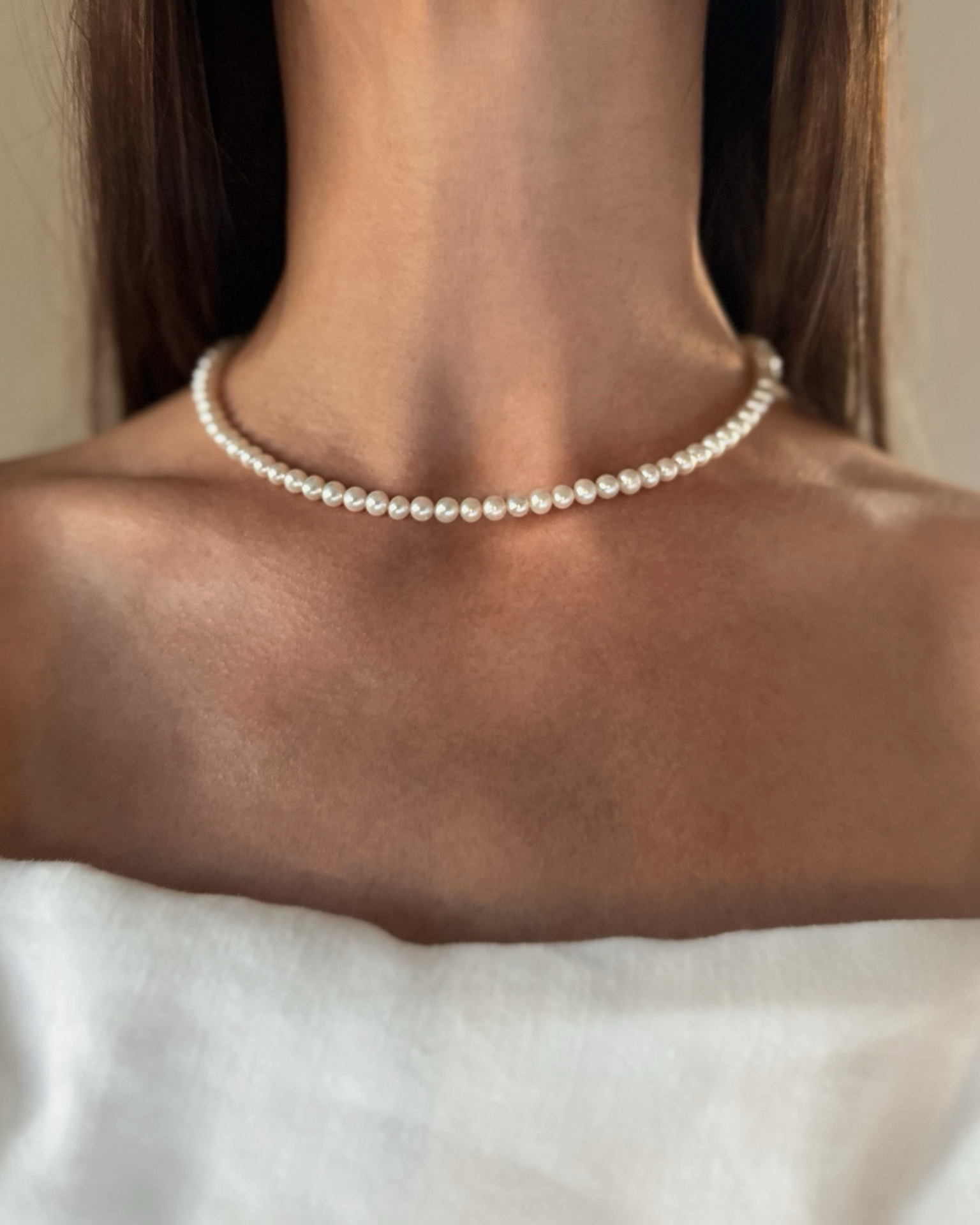 Timeless pearl necklace